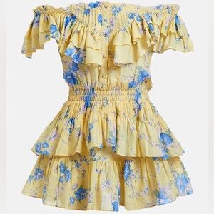 Love Shack Fancy Fatima Dress in Sunshower Garden